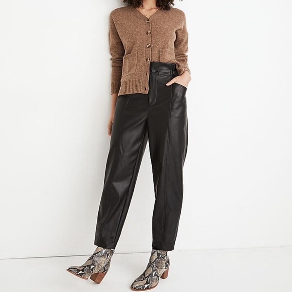 Madewell Paper Bag Vegan Leather Pants Size 00